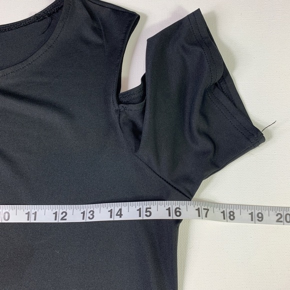 WOMEN’S 2 pcCold Shoulder Top Rose Print Maxi Skirt Pockets Medium - Picture 12 of 13